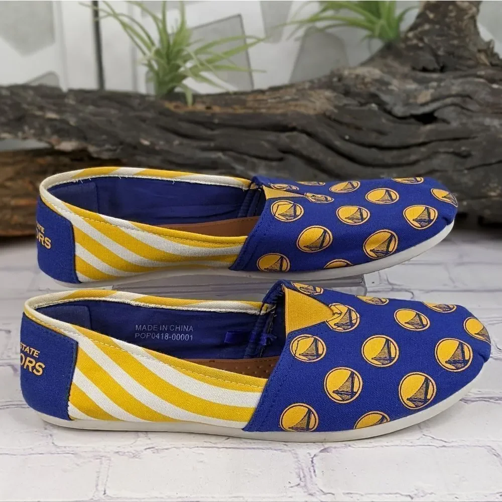 NBA Golden State Warriors Stripe Canvas Shoe